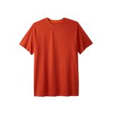Men's Big & Tall Heavyweight Longer-Length Crewneck T-Shirt by Boulder Creek in Desert Red (Size 7XL)
