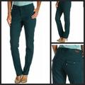 Levi's Jeans | Levi's Mid Rise Skinny Jeans Size 12m Rare Dark Teal Green | Color: Blue/Green | Size: 12