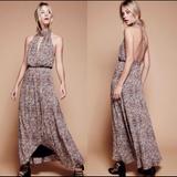 Free People Dresses | Free People Leopard Print Maxi Dress | Color: Black/Brown | Size: 0