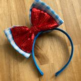 Disney Bath, Skin & Hair | Disney Princess Sequin Blue Red Headband | Color: Blue/Red | Size: Osbb