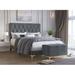 Etta Avenue™ Andrei Upholstered Panel Bed w/ Storage Bench Upholstered in Gray | Twin | Wayfair 54A56430588E4D5D9BBDC0A8E33498E5