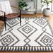 Gray/White 120 x 96 x 0.79 in Indoor Area Rug - Union Rustic Idris 304 Area Rug In Ivory/Dark Gray Polyester | 120 H x 96 W x 0.79 D in | Wayfair