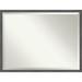Gracie Oaks Jiair Plastic Framed Wall Mounted Accent Mirror in Distressed Finish Metal | 32 H x 42 W x 0.625 D in | Wayfair
