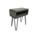 Loon Peak® Artiles 24" Tall Solid Wood Nightstand Wood in Gray | 24 H x 20 W x 11 D in | Wayfair 1EFC0B8E01CF4E1584279226BD783CAF