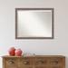 Amanti Art Plastic Framed Wall Mounted Accent Mirror in Brushed Finish Plastic | 25.5 H x 31.5 W x 2 D in | Wayfair A14005480022