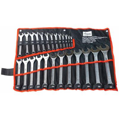 Dema - Ringschlüssel Gabelschlüssel Set Chrom-Vanadium 25 tlg. Schraubenschlüssel Image