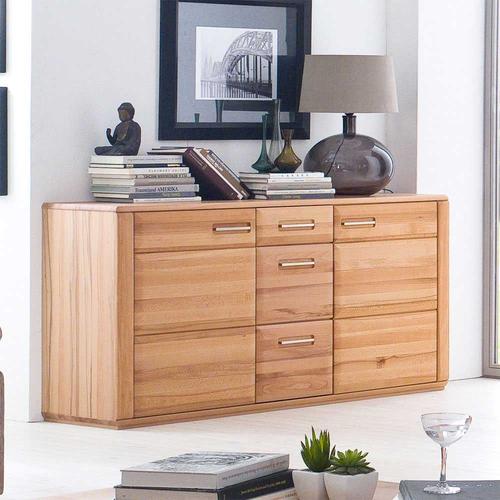 Wohnzimmer Sideboard aus Kernbuche Massivholz 160 cm breit