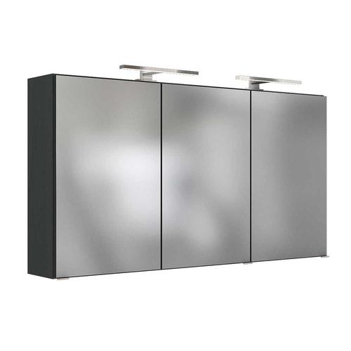 Badezimmer Spiegelschrank in Anthrazit 120 cm breit