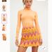 Free People Skirts | Free People Heat Of The Moment Crochet Mini Skirt | Color: Orange/Pink | Size: Various