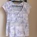 Free People Tops | Free People Tiedye Distressed Top | Color: Blue/White | Size: Xs