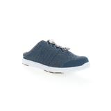 Wide Width Women's Travelwalker Evo Slide Sneaker by Propet in Cape Cod Blue (Size 8 W)