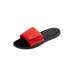 Extra Wide Width Men's Memory Foam Adjustable Strap Closure Slide by KingSize in Red (Size 14 EW)