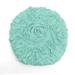 Bell Flower Bath Rug Collection by Home Weavers Inc in Turquoise (Size 18" X 18")