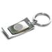 Silver VCU Rams Team Logo Curve Key Ring