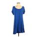 American Eagle Outfitters Casual Dress - A-Line: Blue Print Dresses - Women's Size X-Small