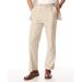 Blair Men's John Blair® Relaxed-Fit Linen Blend Drawstring Pants - Tan - 2XL