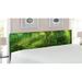 East Urban Home Rainforest King Panel Headboard Upholstered/Metal/Polyester in Green | 78.6 H x 83 W x 3 D in | Wayfair