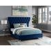 House of Hampton® Dympha Velvet Bed Upholstered/Velvet in Blue | 60 H x 79 W x 87.5 D in | Wayfair E2BC4DF588CF4B7EA08C1918A41A6F0F