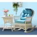 Bayou Breeze Baney Rocking Chair Wicker/Rattan in Blue/Brown/Red | 39 H x 28 W x 30 D in | Wayfair 6C9C4F587C834F55BD5E2EDC35EAA3D6