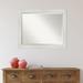 Latitude Run® Pellot Plastic Framed Wall Mounted Accent Mirror in Glossy Finish Plastic in White | 26.5 H x 32.5 W x 0.75 D in | Wayfair