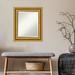 Willa Arlo™ Interiors Warren Gold Framed Decorative Wall Mirror Plastic in Yellow | 25.75 H x 21.75 W x 1.34 D in | Wayfair