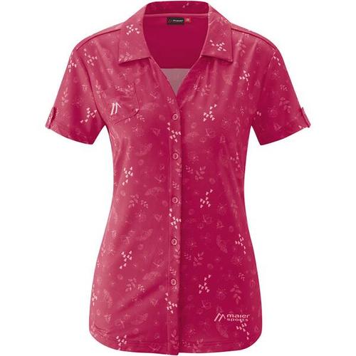 MAIER SPORTS Damen Bluse Lleyn, Größe 50 in Rot