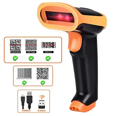 L8BL Bluetooth 2D Barcode Reader And S8 QR PDF417 2.4G Wireless Wired Handheld Barcode Scanner USB
