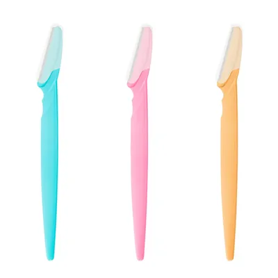 3Pcs Eyebrow Trimmer Eyebrow Razor Shaver Blade Eye Brow Shaper Face Razor Facial Hair Remover For