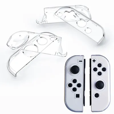 Crystal Hard Case Protective Cover Joycon Shell For Nintendo Switch 2/Oled NS Joy-Con Controller