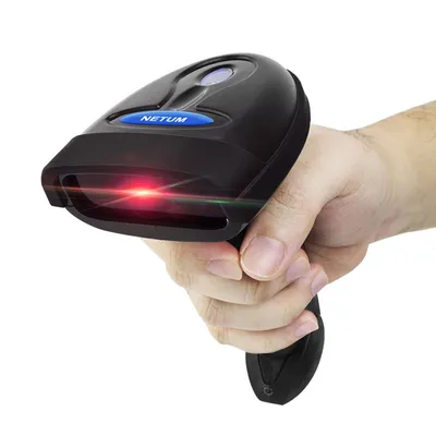 NETUM NT-1698W Handheld Wirelress Barcode Scanner AND NT-1228BL Bluetooth 1D/2D QR Bar Code Reader