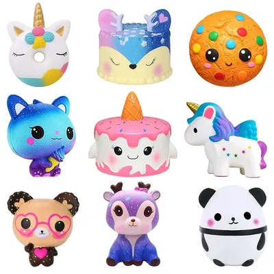Jumbo Squishy Kawaii Unicorn Horse Cake Deer Animal Panda Squishies Slow Rising Stress Relief