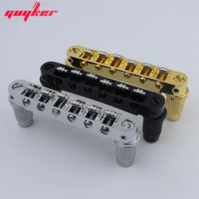 Guyker Tune-O-Matic Roller Saddle Guitar Bridge For LP SG 6 String Guitars Electric Guitar
