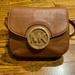 Michael Kors Bags | Michael Kors Cross-Body Brown Leather Purse | Color: Brown/Gold | Size: Os