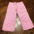 Lilly Pulitzer Bottoms | Lilly Pulitzer Girls Wide Leg Trousers / Pants | Color: Pink/White | Size: 8g