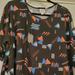 Lularoe Tops | Nwt Lularoe Irma 2xl | Color: Black/Blue | Size: 2x