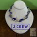 J. Crew Jewelry | J Crew Gold Tone And Navy Blue Necklace | Color: Blue/Gold | Size: 17 Inch Wearable Length