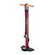 PRO BIKE TOOL Bike Pumps with Pressure Gauge - Super Fast Tyre Inflation - Secure Presta and Schrader Valve Connection - Bicycle Floor Pump with Stabilizing Foot Peg - Road and Mountain Bikes - Red