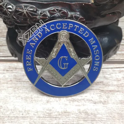 Masonic Auto Car Badge Emblem mason freemason BCM26 FREE AND ACCEPTED MASONS exquisite paint