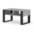 Bim Furniture - Table basse luca étagère 90x48 cm béton
