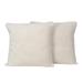 Novica Handmade First Snow Viscose Cushion Covers (Pair)