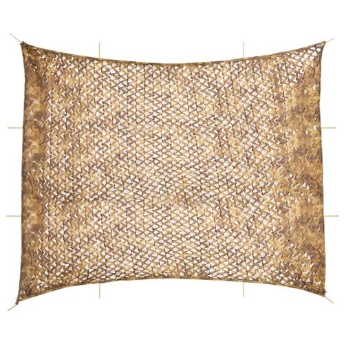 vidaXL Tarnnetz mit Aufbewahrungstasche 6×7 m Beige