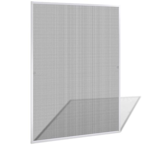 vidaXL Insektengitter für Fenster 130 x 150 cm weiß