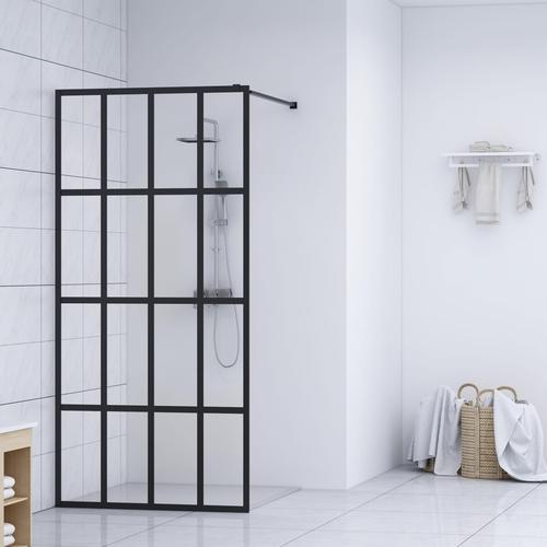 vidaXL Duschwand für Walk-in Dusche Klares Sicherheitsglas 90×195 cm