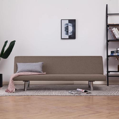 vidaXL Schlafsofa Taupe Polyester