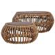 vidaXL Couchtische 2 Stk. Natur Rattan