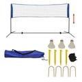 vidaXL Badmintonnetz-Set mit Federbällen 300 x 155 cm