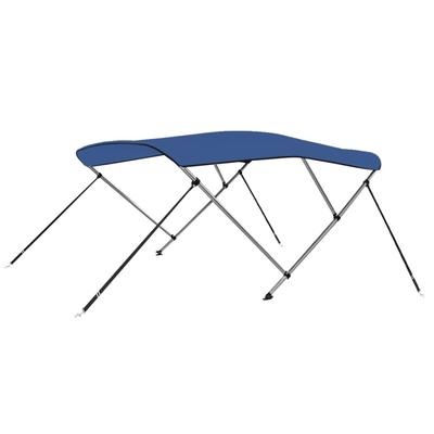 vidaXL 3-Bow Bimini Top Blau 183x196x137 cm