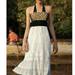 Anthropologie Dresses | Anthropologie Boho Embroidered Lace Halter Dress 6 | Color: Black/White | Size: 6