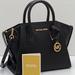 Michael Kors Bags | Michael Kors Avril Small Leather Top-Zip Satchel Black Color | Color: Black/Gold | Size: Small