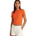 Ralph Lauren Tops | Lauren Ralph Lauren Stretch Cotton T-Shirt | Color: Orange | Size: L